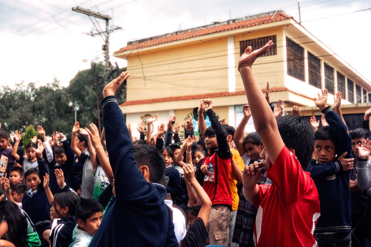 Group photography in Guatemala