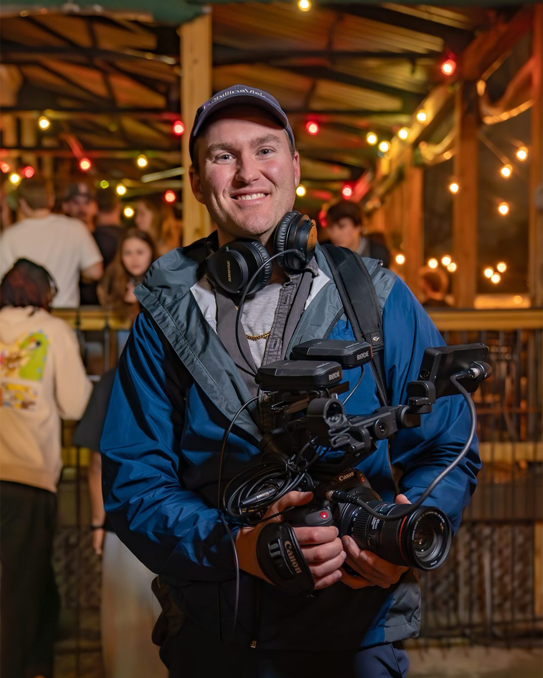 Travis Phillips filming on location in Richmond,
Virginia