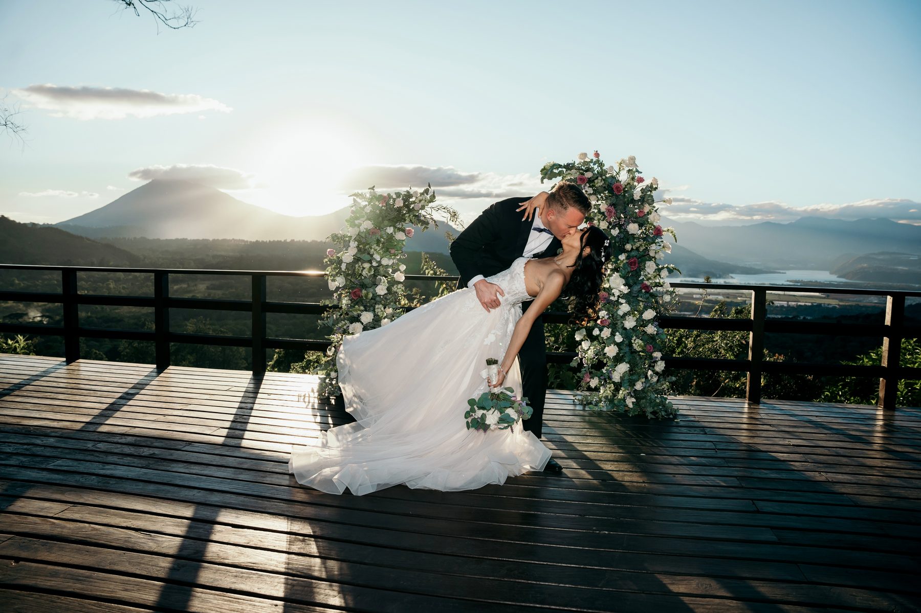 Travis and Katherine Phillips at their destination wedding in Guatemala City